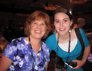 With a fan, Literacy Signing, RWA 2011